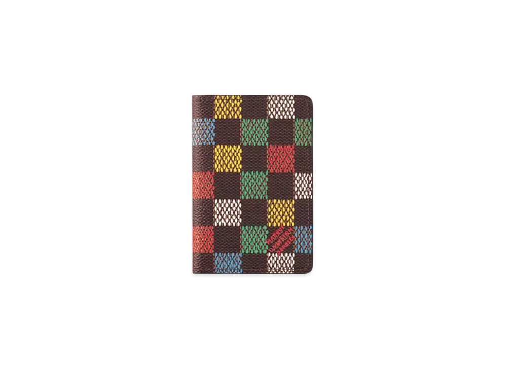 Louis Vuitton Pocket Organizer LV Vers Damier Ebene Coated "Multicolor"