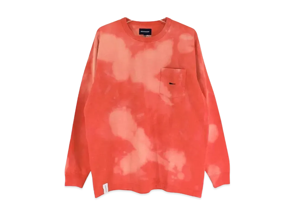 DESCENDANT 18AW Smoke Bleach Ls "Orange"