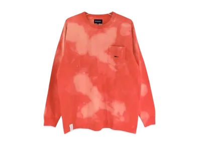 DESCENDANT 18AW Smoke Bleach Ls "Orange"