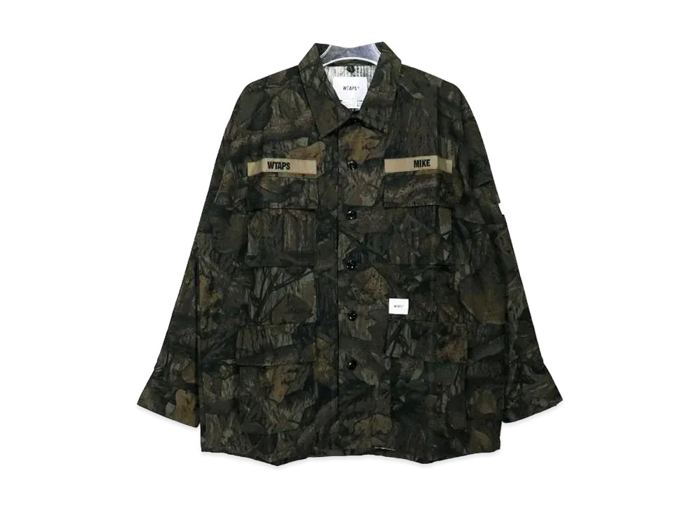 WTAPS 19AW Jungle Ls/Shirt.Cotton. Ripstop.Camo "Olive"