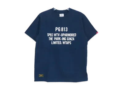 WTAPS 16AW Design SS 04/Tee. Cotton.The Parking Ginza "Navy"