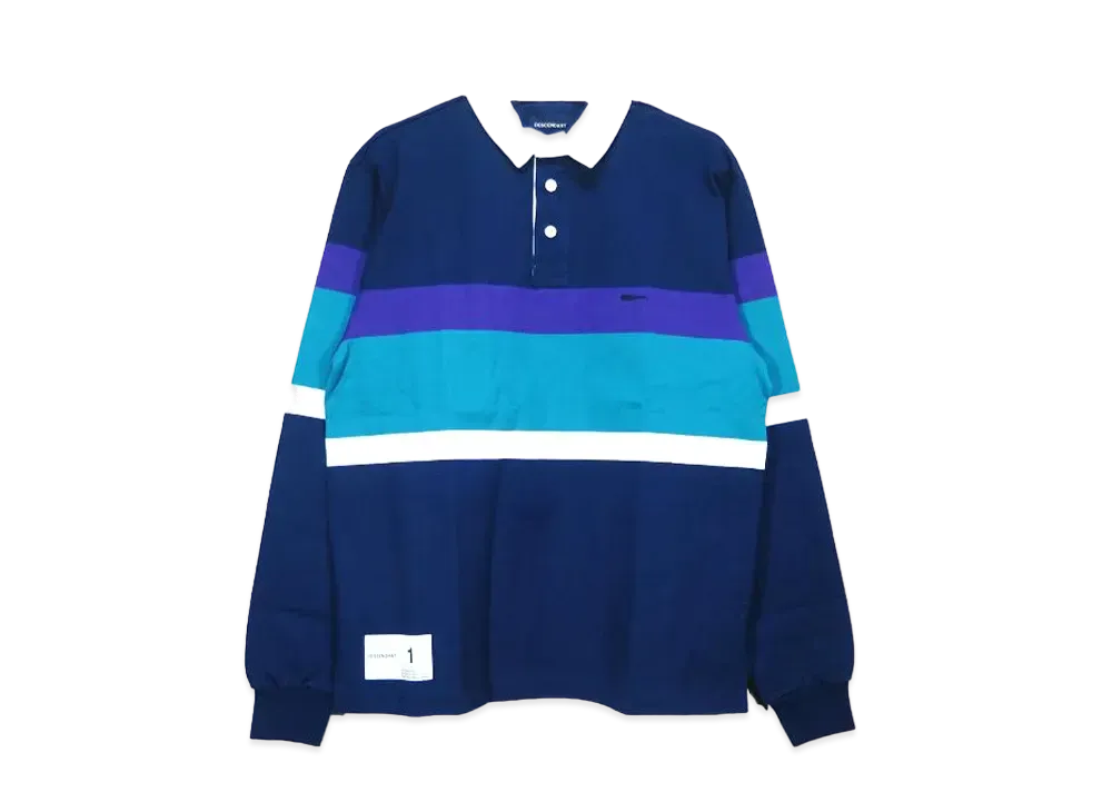 DESCENDANT 20AW Puba Polo Ls "Navy"
