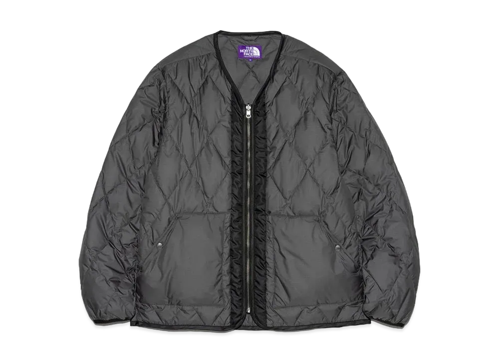 The North Face PURPLE LABEL PLAS Field Down Cardigan "Asphalt Gray"