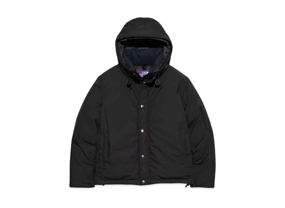 ザノースフェイスパープルレーベル 65/35 マウンテン ショート ダウン パーカー "ブラック"