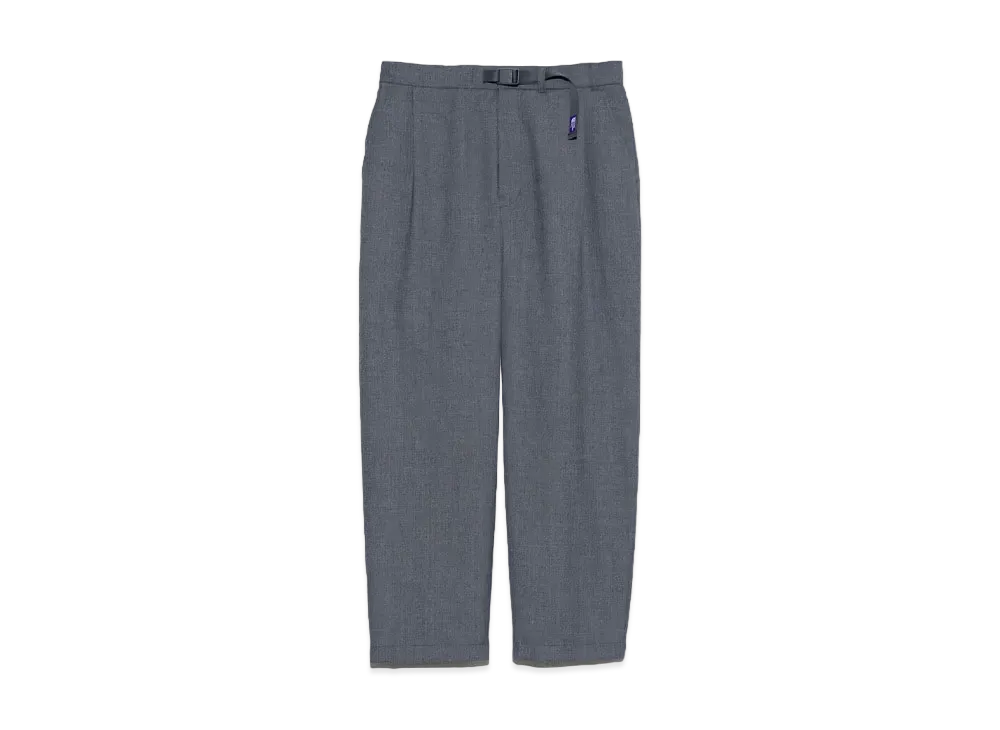 The North Face PURPLE LABEL Polyester Wool Oxford Wide Tapered Field Pants "Mix Gray"