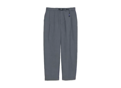 The North Face PURPLE LABEL Polyester Wool Oxford Wide Tapered Field Pants "Mix Gray"