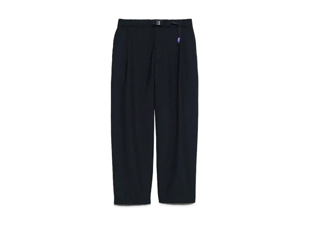 The North Face PURPLE LABEL Polyester Wool Oxford Wide Tapered Field Pants "Black"