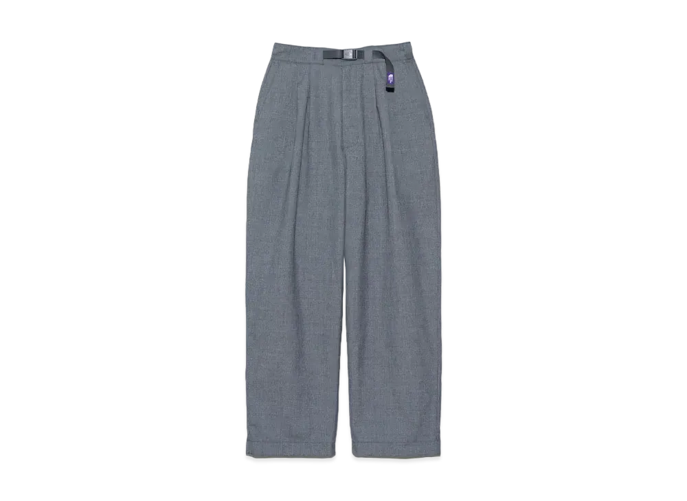The North Face PURPLE LABEL Polyester Wool Oxford Tuck Field Pants "Mix Gray"