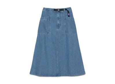 The North Face PURPLE LABEL Denim Field Skirt "Indigo Bleach"