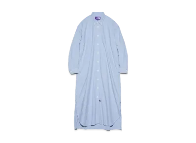 The North Face PURPLE LABEL Button Down Field Shirt Dress "Sax"