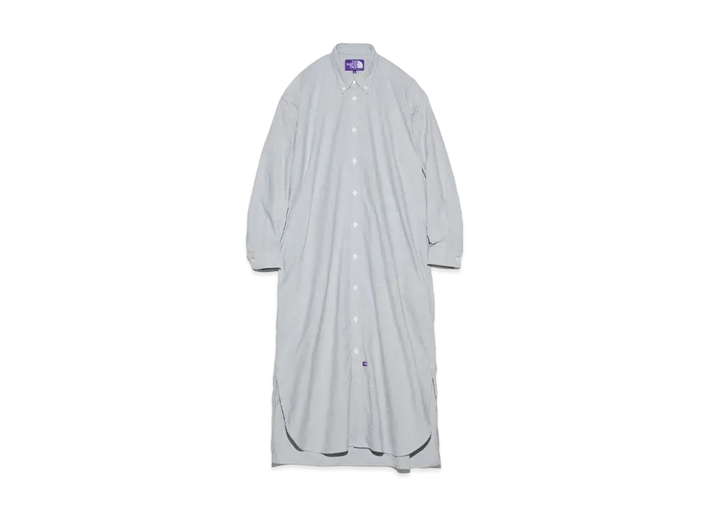 The North Face PURPLE LABEL Button Down Field Shirt Dress "Asphalt Gray"