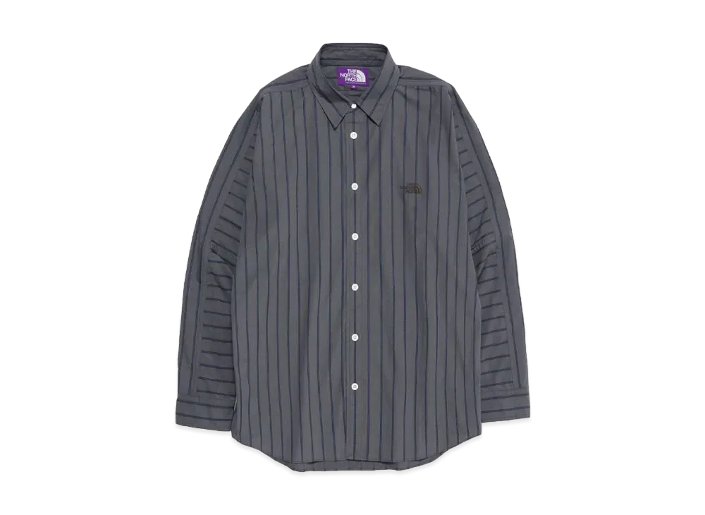 The North Face PURPLE LABEL Striped Field Shirt "Asphalt Gray"