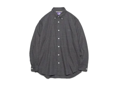 The North Face PURPLE LABEL Button Down Tattersall Field Shirt "Asphalt Gray"