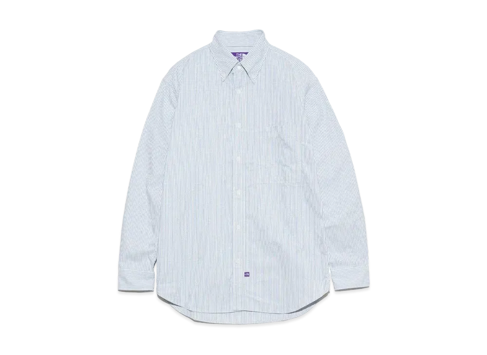 The North Face PURPLE LABEL Button Down Striped Field Shirt "Sax"