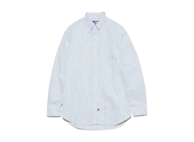The North Face PURPLE LABEL Button Down Striped Field Shirt "Sax"
