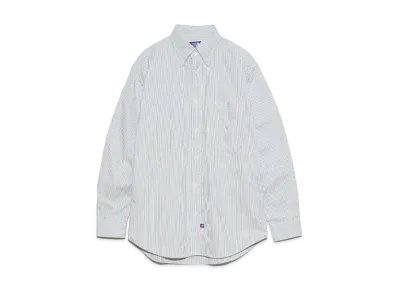 The North Face PURPLE LABEL Button Down Striped Field Shirt "Asphalt Gray"