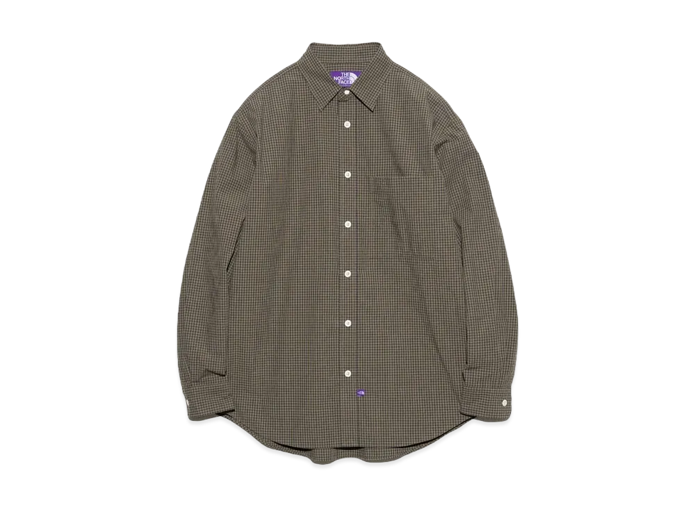 The North Face PURPLE LABEL Regular Collar Gingham Field Shirt "Khaki"
