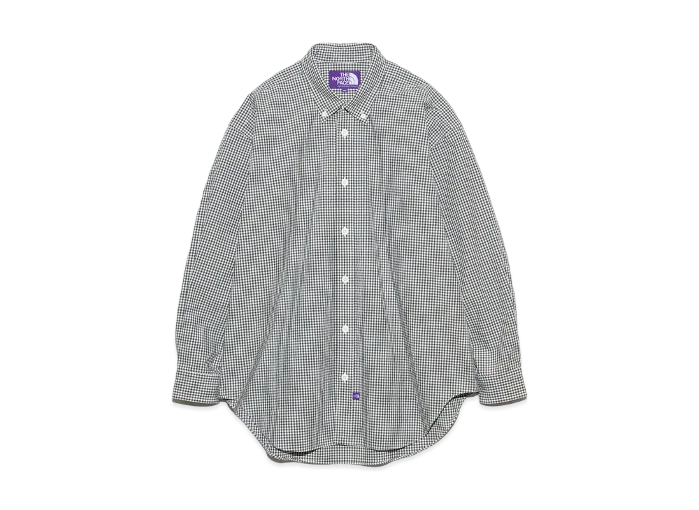 The North Face PURPLE LABEL Button Down Gingham Field Shirt "Asphalt Gray"