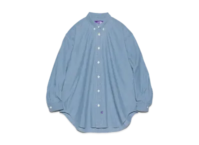 The North Face PURPLE LABEL Button Down Chambray Field Shirt "Indigo Bleach"