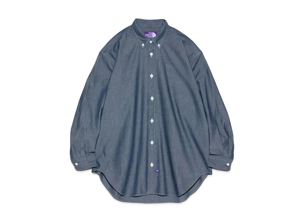 The North Face PURPLE LABEL Button Down Chambray Field Shirt "Indigo"