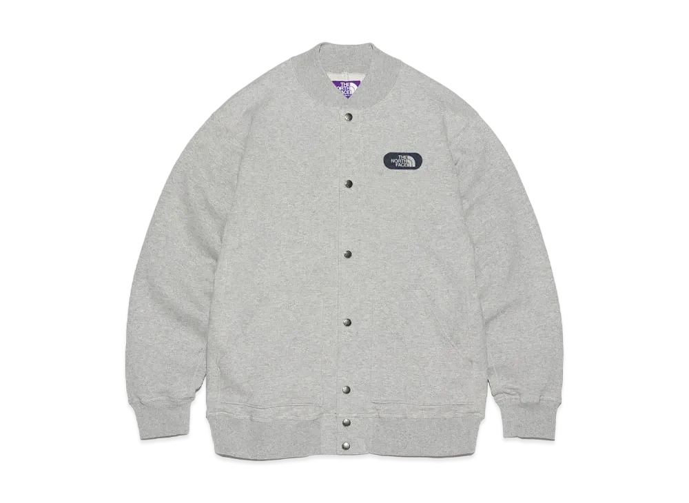 The North Face PURPLE LABEL 11oz Snap Cardigan "Mix Gray"