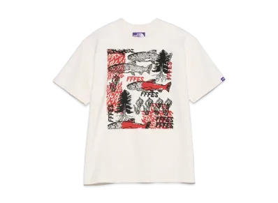 The North Face PURPLE LABEL FFFES Patterned Graphic Tee "Natural"