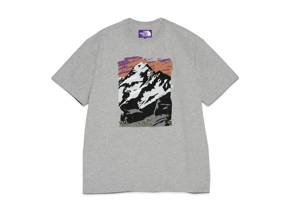 The North Face PURPLE LABEL 7oz Mountain Graphic Tee "Mix Gray"