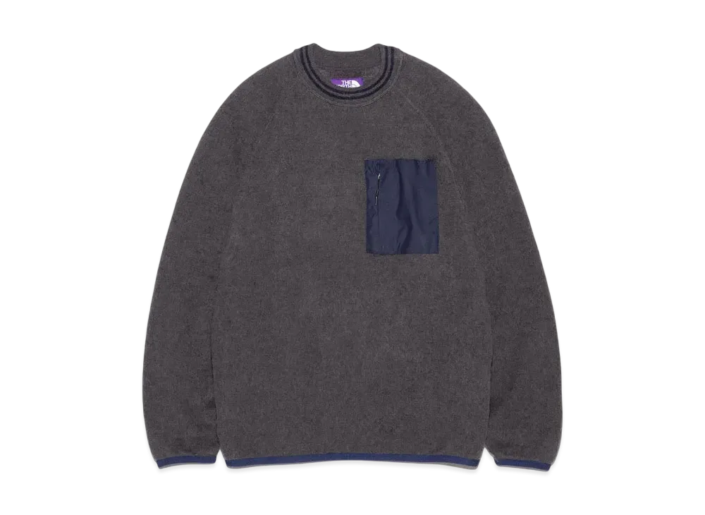 The North Face PURPLE LABEL Mohair Field Crewneck Pullover "Mix Charcoal"