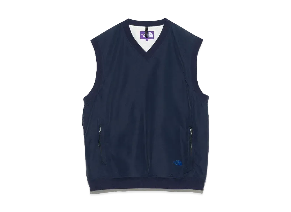 The North Face PURPLE LABEL Nylon Tussah Field Vest "Navy"