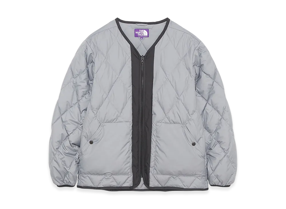 The North Face Purple Label Pertex Quantum Plas Field Down Cardigan "Light Gray"