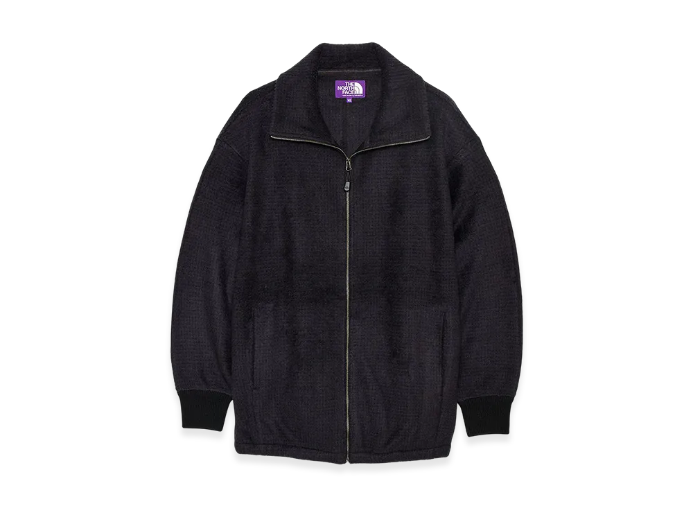 The North Face Purple Label Polartec Wool Fleece Zip Up Sweater "Black"