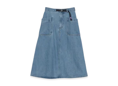 The North Face Purple Label Denim Field Skirt "Indigo Bleach"
