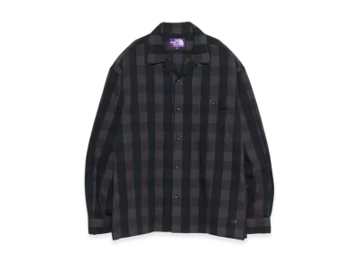 The North Face Purple Label Checkerboard Field Open Collar Shirt "Black"