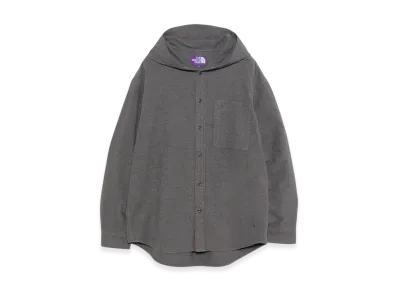 The North Face Purple Label Flannel Mountain Hooded Shirt "Asphalt Gray"