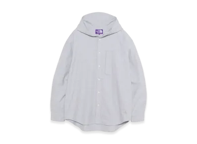 The North Face Purple Label Flannel Mountain Hooded Shirt "Stone"