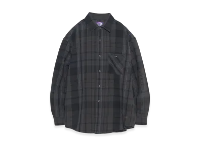 The North Face Purple Label Flannel Plaid Field Shirt "Asphalt Gray"