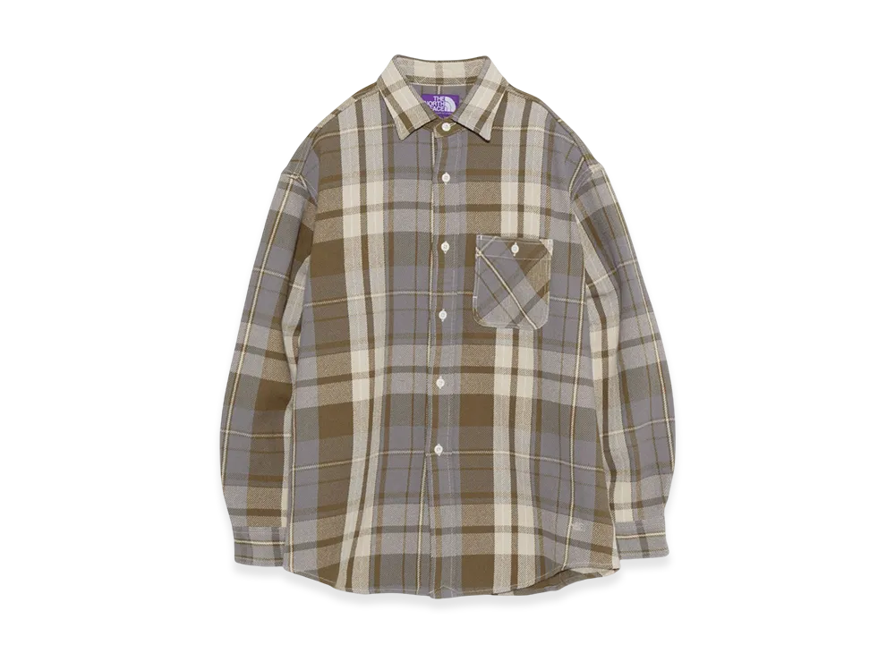 The North Face Purple Label Flannel Plaid Field Shirt "Khaki"
