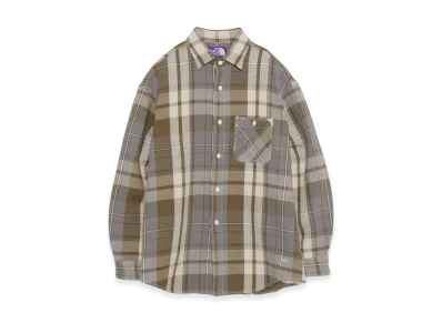 The North Face Purple Label Flannel Plaid Field Shirt "Khaki"