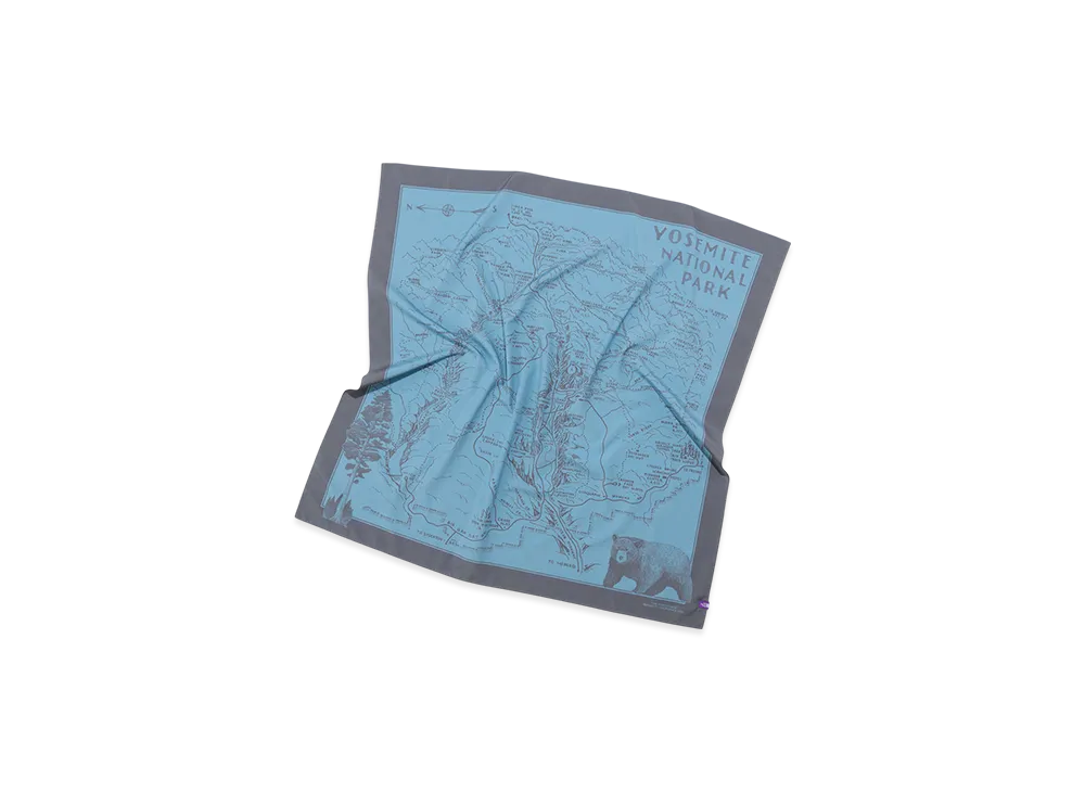 The North Face Purple Label Mountain Field Scarf "Teal Blue"