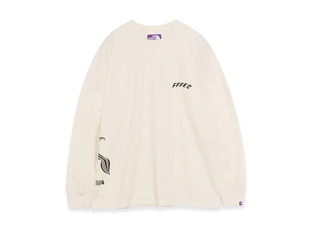 The North Face Purple Label Fffes Graphic Long Sleeve Tee "Natural"