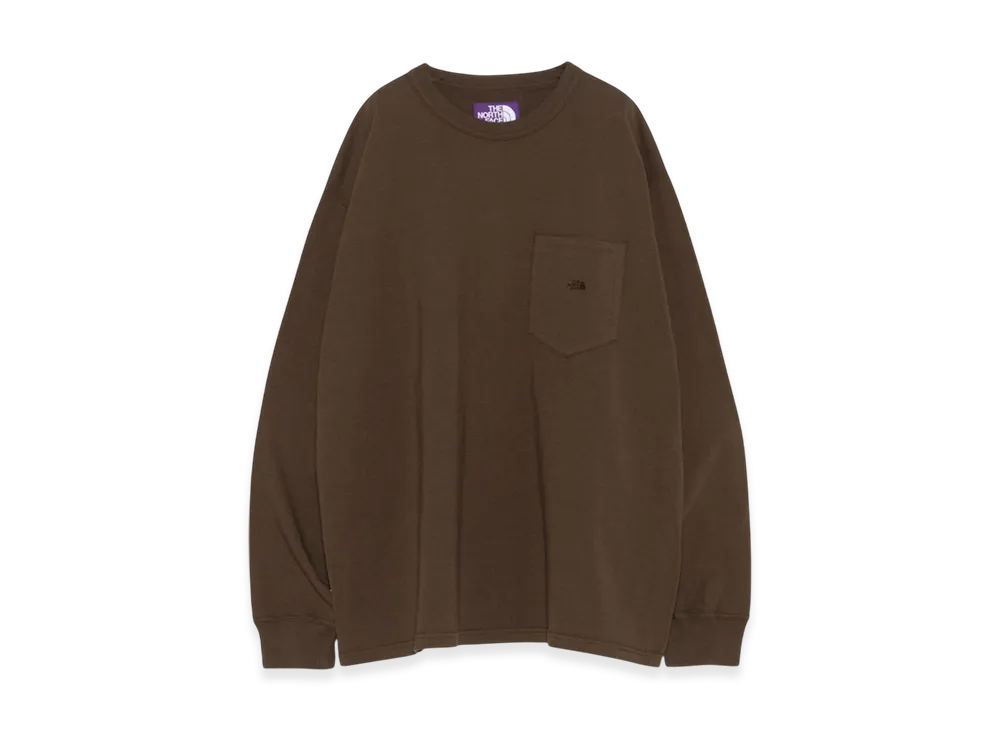 The North Face Purple Label 8Oz Field Long Sleeve Pocket Tee "Brown"