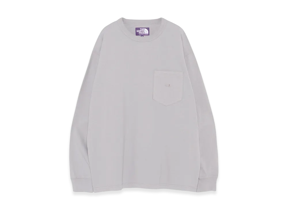 The North Face Purple Label 8Oz Field Long Sleeve Pocket Tee "Light Gray"