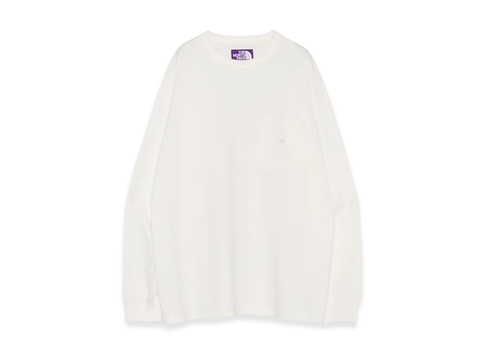 The North Face Purple Label 8Oz Field Long Sleeve Pocket Tee "Off White"