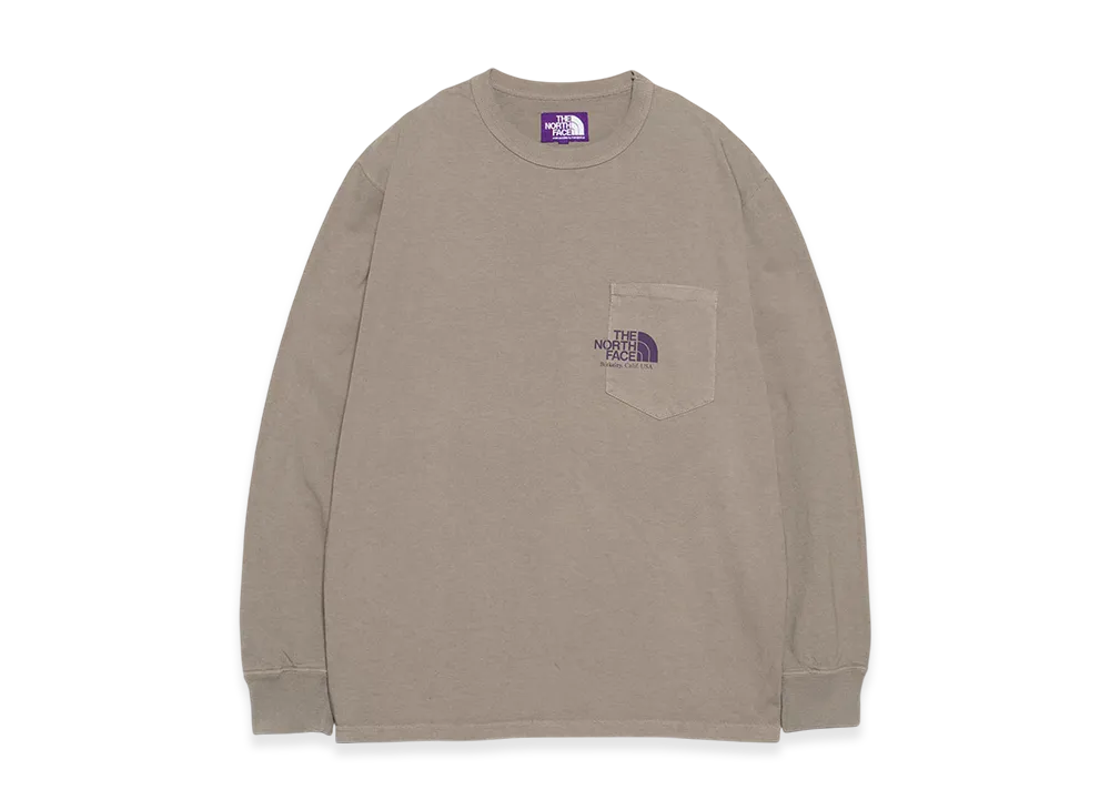 The North Face Purple Label 7Oz Field Long Sleeve Pocket Tee "Warm Gray"