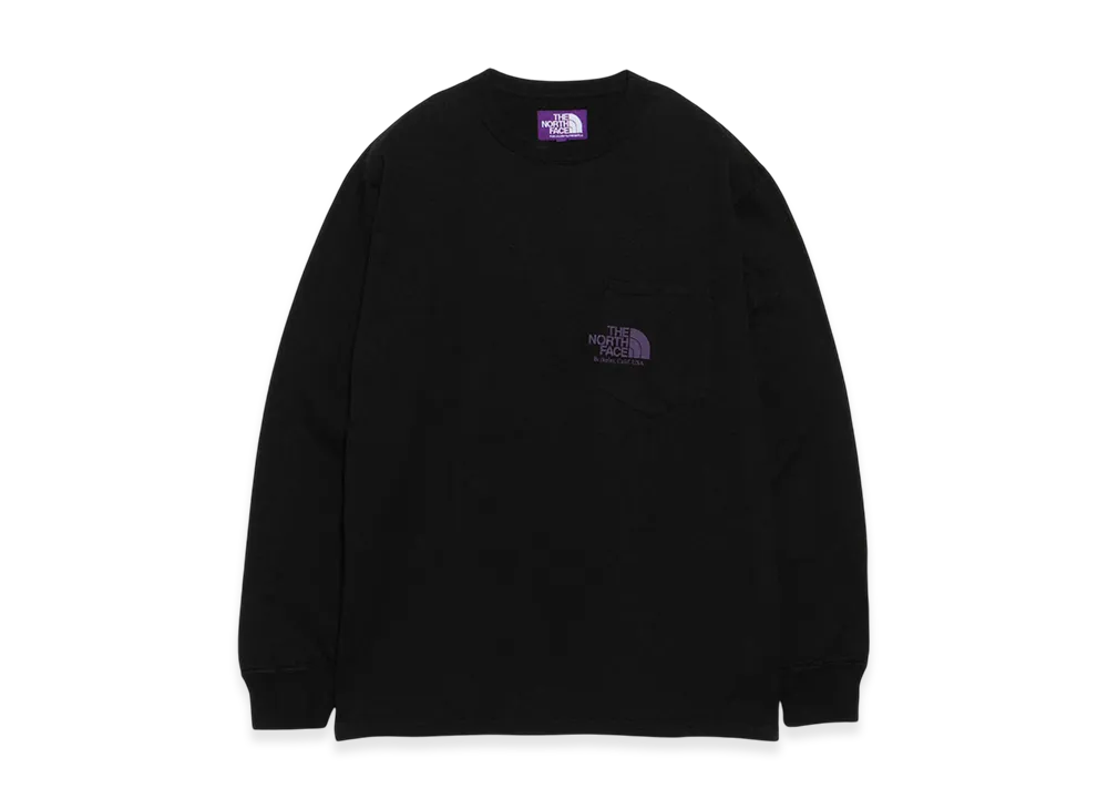 The North Face Purple Label 7Oz Field Long Sleeve Pocket Tee "Black"