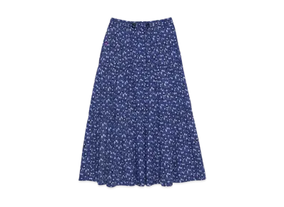The North Face PURPLE LABEL Flower Printed Field Tiered Skirt "Navy"