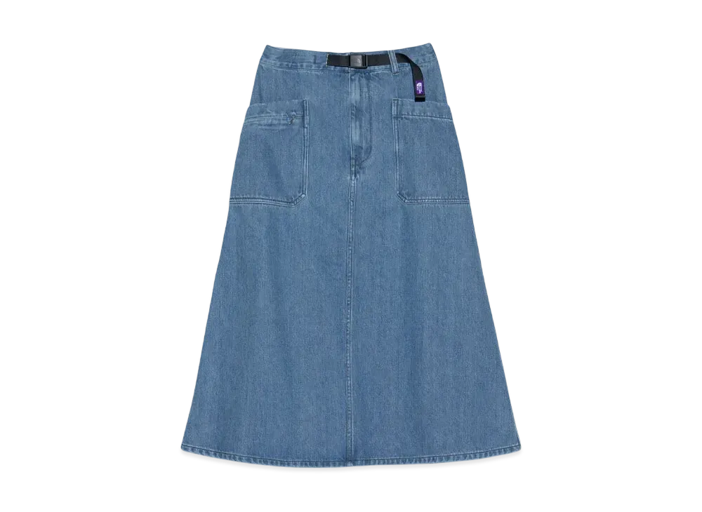 The North Face PURPLE LABEL Denim Field Skirt "Indigo Bleach"