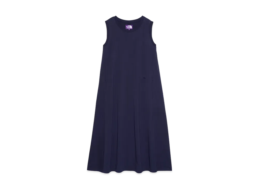 The North Face PURPLE LABEL Cotton Jersey Sleeveless Flared Dress "Navy"