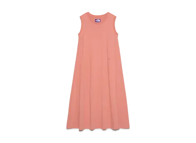 The North Face PURPLE LABEL Cotton Jersey Sleeveless Flared Dress "Pink Ginger"