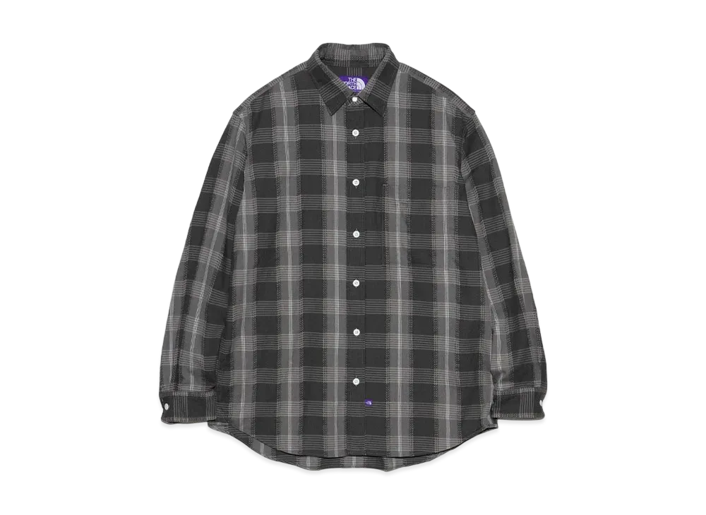 The North Face PURPLE LABEL Plaid Dobby Field Shirt "Asphalt Gray"